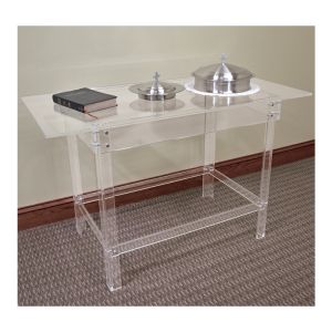 Kingdom Acrylic Communion Table Clear - Where Modernity Embraces Tradition