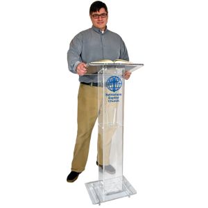 Kingdom Presenter Podium. With Shelf. Personalized