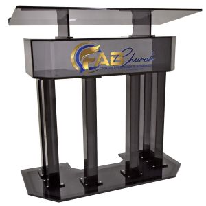 Grand Smoky Pulpit – Personalized Church Lectern Kingdom