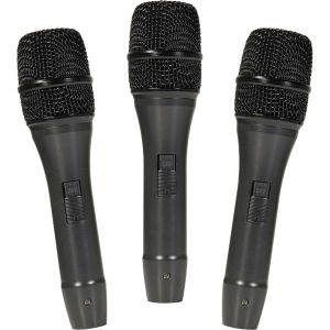 Kingdom Unidirectional Dynamic Cardioid Handheld Wired Microphones - Pack of 3