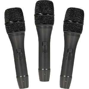 Kingdom Dynamic Cardioid Handheld Microphone Three Pack