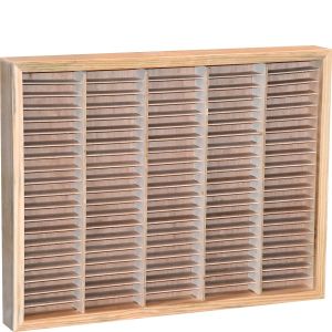 100 Capacity Wood Cassette Rack - A Practical and Durable Solution for Your Ink Pads and Cassette Collection