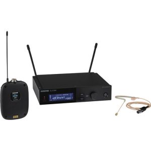Shure SLXD14+/153T Digital Wireless Bodypack System with MX153T Earset Headworn Microphone