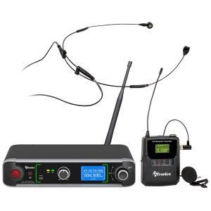 Kingdom AVTronics 200 Channel Wireless Mic System with Lapel and Collar-Worn Options - Black | Superior Sound Clarity