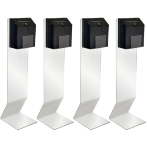 4 Acrylic Church Donation Boxes with Stand and Brochure Holders