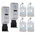 Kingdom 2 Touchless Wall Mount Hand Sanitizer Dispenser with 4 Gallons Gel Sanitizers - Prioritize Hygiene with Zero Contact