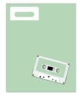 Audio Cassette Tape Laser Labels - Green - 300 Packs