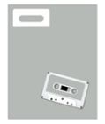 Audio Cassette Tape Laser Labels - Gray - 300 Pack