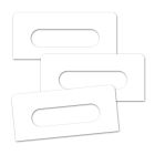 300 White Audio Cassette Tape Laser Labels - White (12 per sheet)