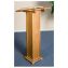 Square Column Wooden Lectern - Pecan