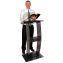 Modern Elegance Meets Functionality: Contemporary Style Smokey Acrylic Lectern - Perfect for Every Presentation
