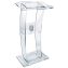 Arcylic Lectern C Style Design - Clear