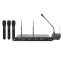 Kingdom V5 1000-Channel Microphone System with 3 Handheld and 1 Cardioid Podium Microphone