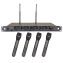 Kingdom V5 Professional 1000 Channel Wireless Mic System with 4 Handhelds