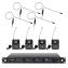 Kingdom V5 Wireless Microphone System with 4 Belt Packs and Black Ear-worn Microphones
