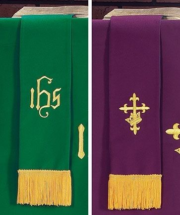 Purple & Green Reversible 36 Inch Bookmark