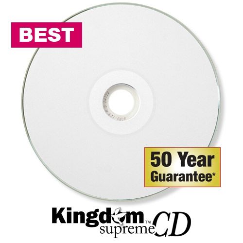 Kingdom Supreme CDs 100 Pack - Unrivaled Quality with Advanced Photosensitive Dye