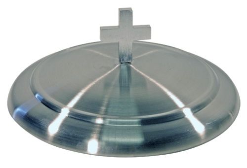 Communion Bread Plate Cover - Stainless Steel - 6.5