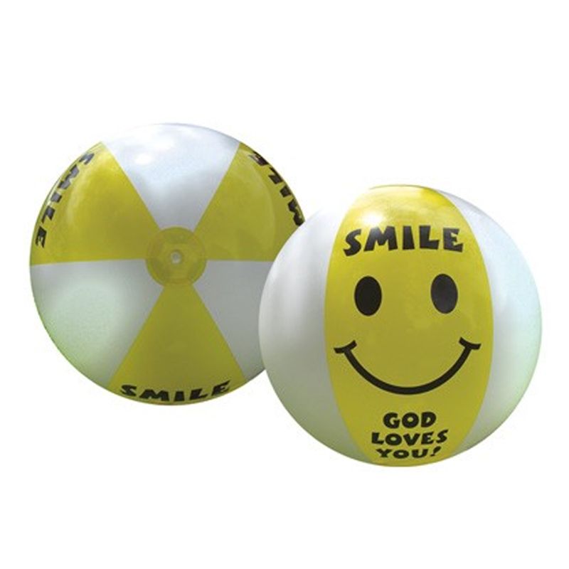 Smile - God Loves You! Beach Ball