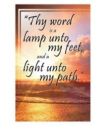 Full Color Church Bulletins - Choice of Designs - Pack of 100 : Thy Word is a Lamp