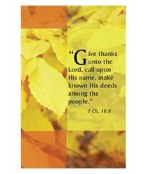 Full Color Church Bulletins - Choice of Designs - Pack of 100 : Autumn