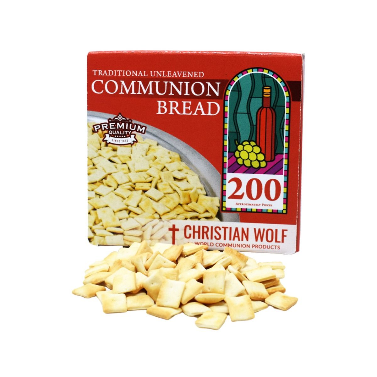 Christian Wolf Unleavened Bread For Communion (200 Pieces)