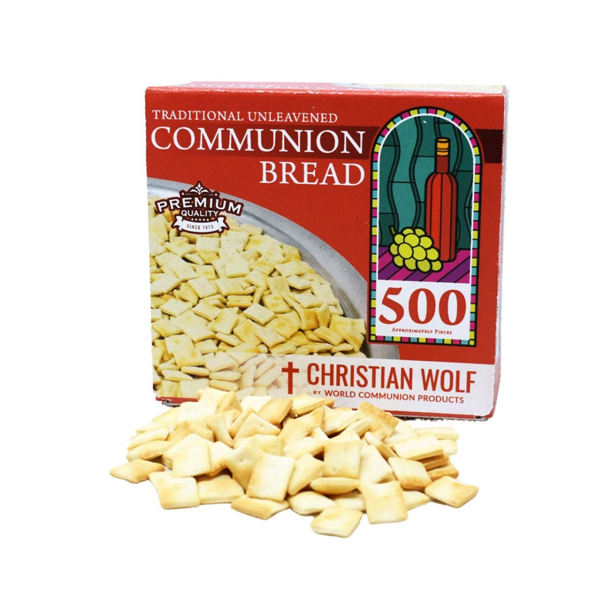 Christian Wolf Unleavened Bread For Communion (500 Pieces)