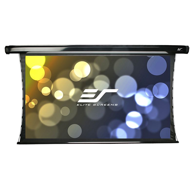 Elite Screens Saker Tab-Tension B 150"/16:9 with 6" Drop Electric Motorized Screen (Cine Gray 5D)