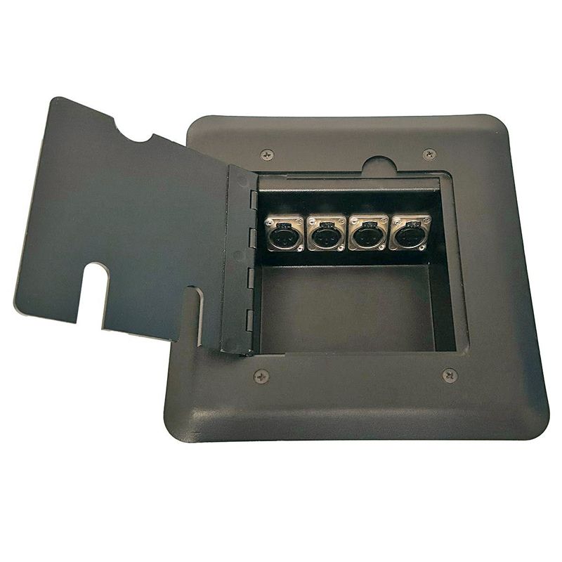 XLR Floor Box - 4 Inputs 