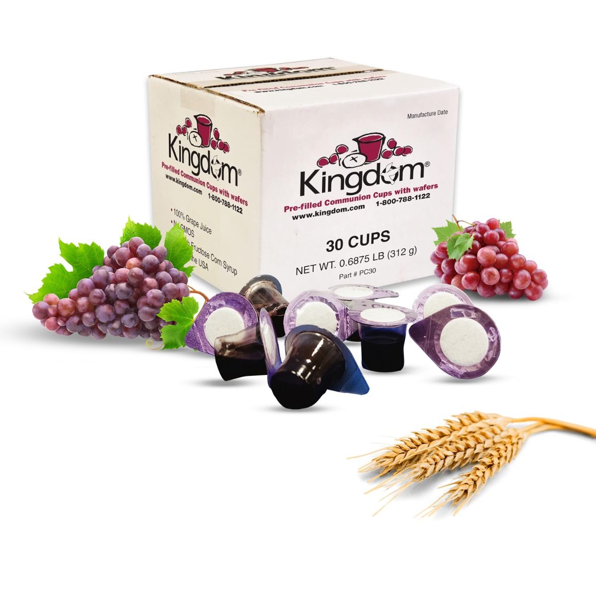 10 Count Kingdom Prefilled Communion Cup Red Juice with Wafers