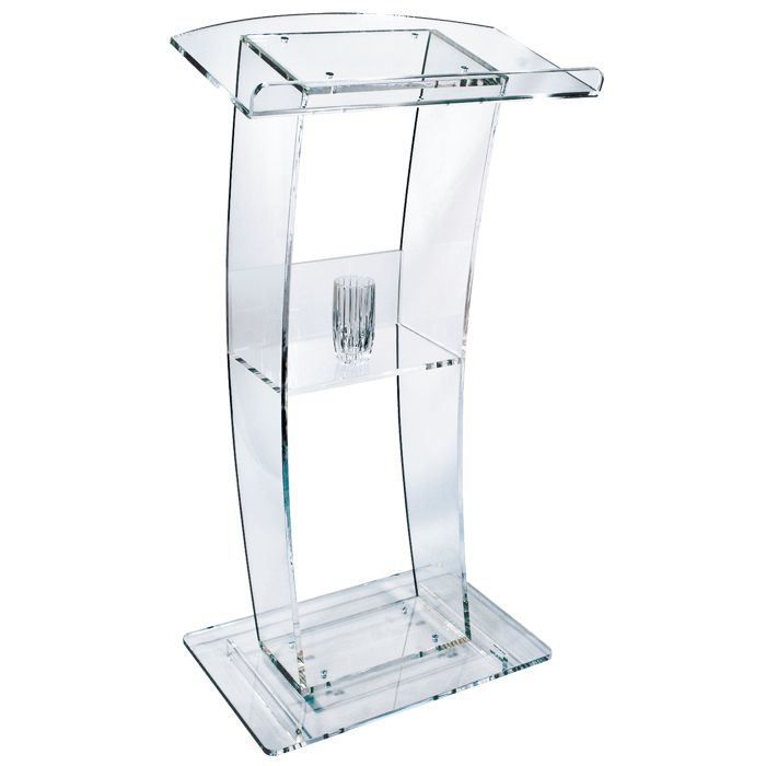 Kingdom Clear Pulpit. C-Style. Acrylic 