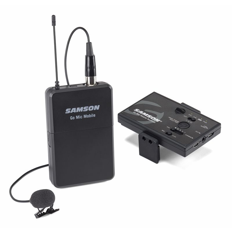 Samson Go Mic Mobile Digital Wireless System with LM8 Lavalier and Belt Pack Transmitter