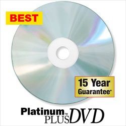 Kingdom Platinum Plus 16X Blank DVD-Rs-Silver Inkjet