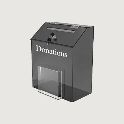 KACCBDON acrylic donation box