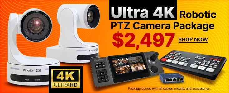 Robotic 4K 2 camera package white