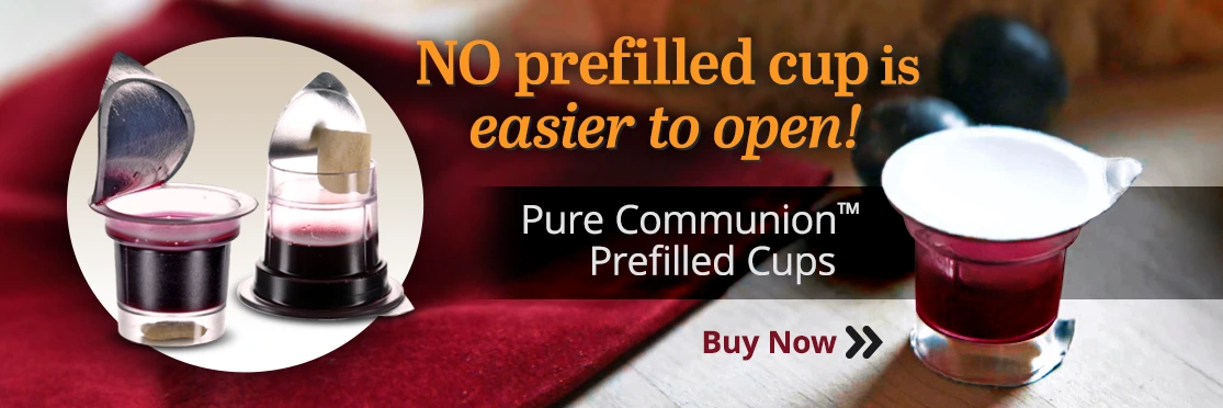 PURE communion prefilled cups with bread